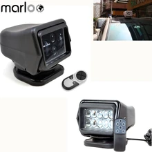 Marloo 50W 60W Led Remote Control Search Light 360 Degree Boat Camping Magnetic Base Spot Work Light Boat Truck SUV 12V 24V