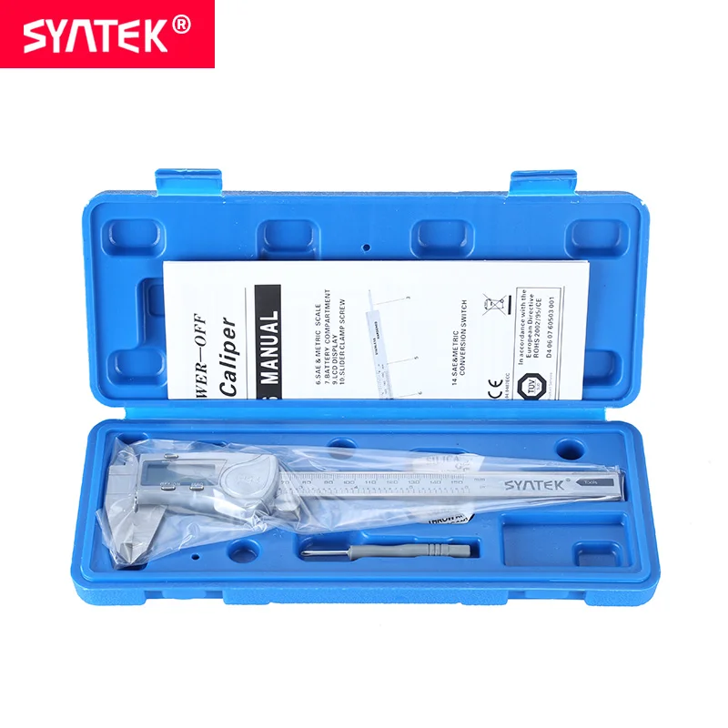 Штангенциркуль Syntek Vernier профессиональный промышленный водонепроницаемый IP54 6 8 12