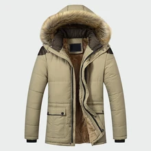 Зимняя Мужская парка, верхняя одежда, пальто с хлопковой подкладкой, флисовое пальто, Толстые мужские пальто, ветровки, Длинные парки, куртка со съемным капюшоном 477