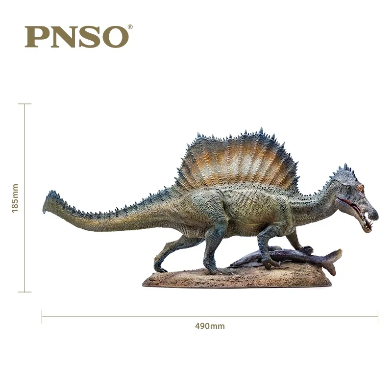1:35 PNSO спинозавр спинный Дракон рыбалка с пьедестал платформа динозавр Классические игрушки для мальчиков Древняя модель животного кукла