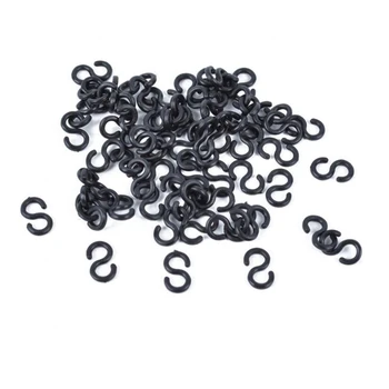 

MEIJUN 30pcs MTB Mountain Bikes S Type Clips Road Folding Bicycles Brake Derailleur Line Tube Pipe line Fitted Hooks