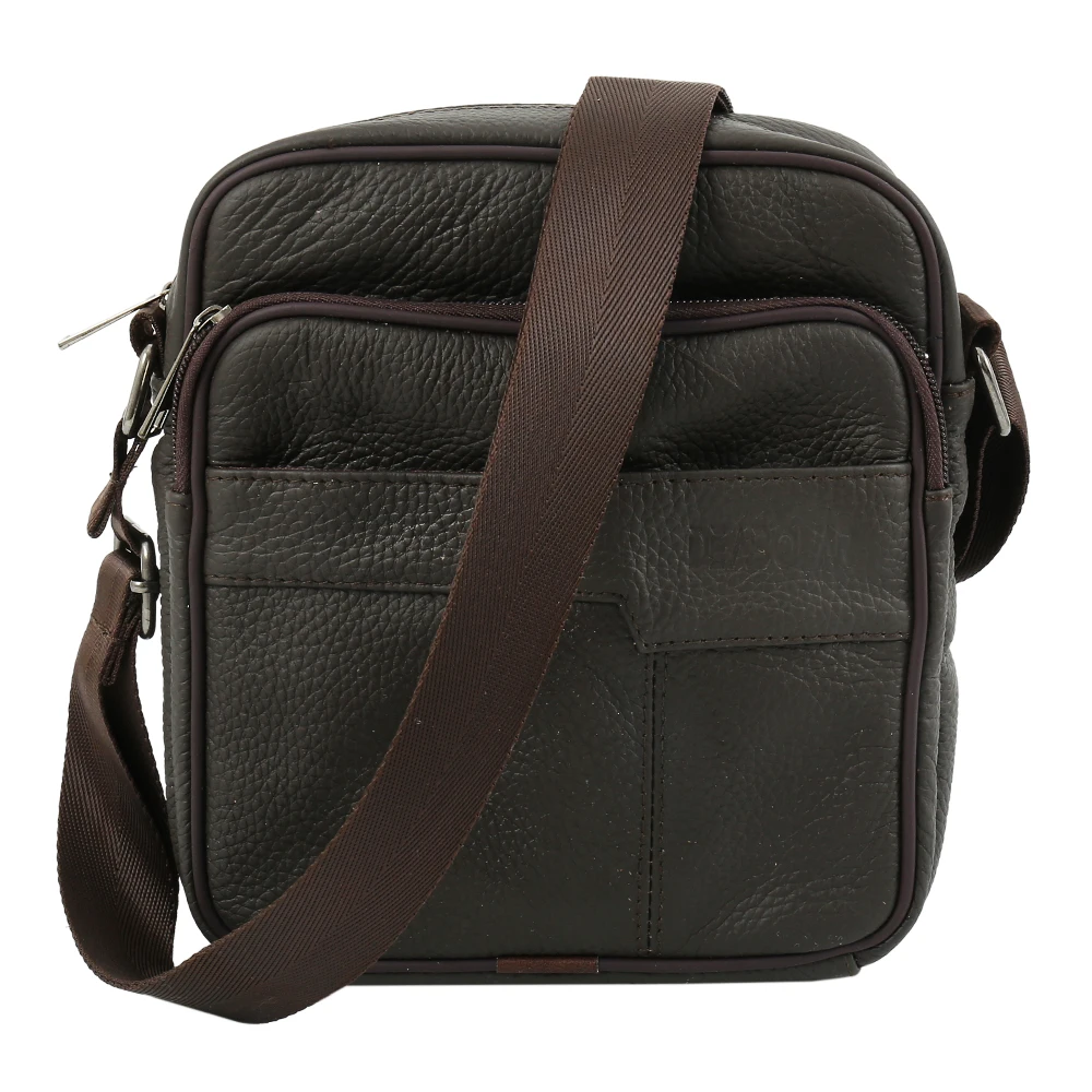 

Men Genuine Leather Shoulder Bag Messenger CrossbodyTravel Sling Satchel Handbag