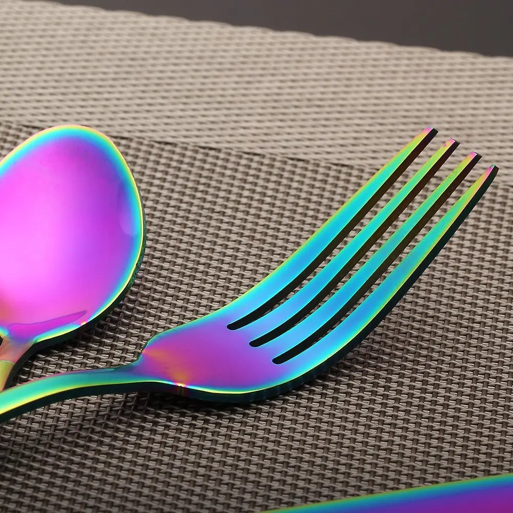 Rainbow steak fork