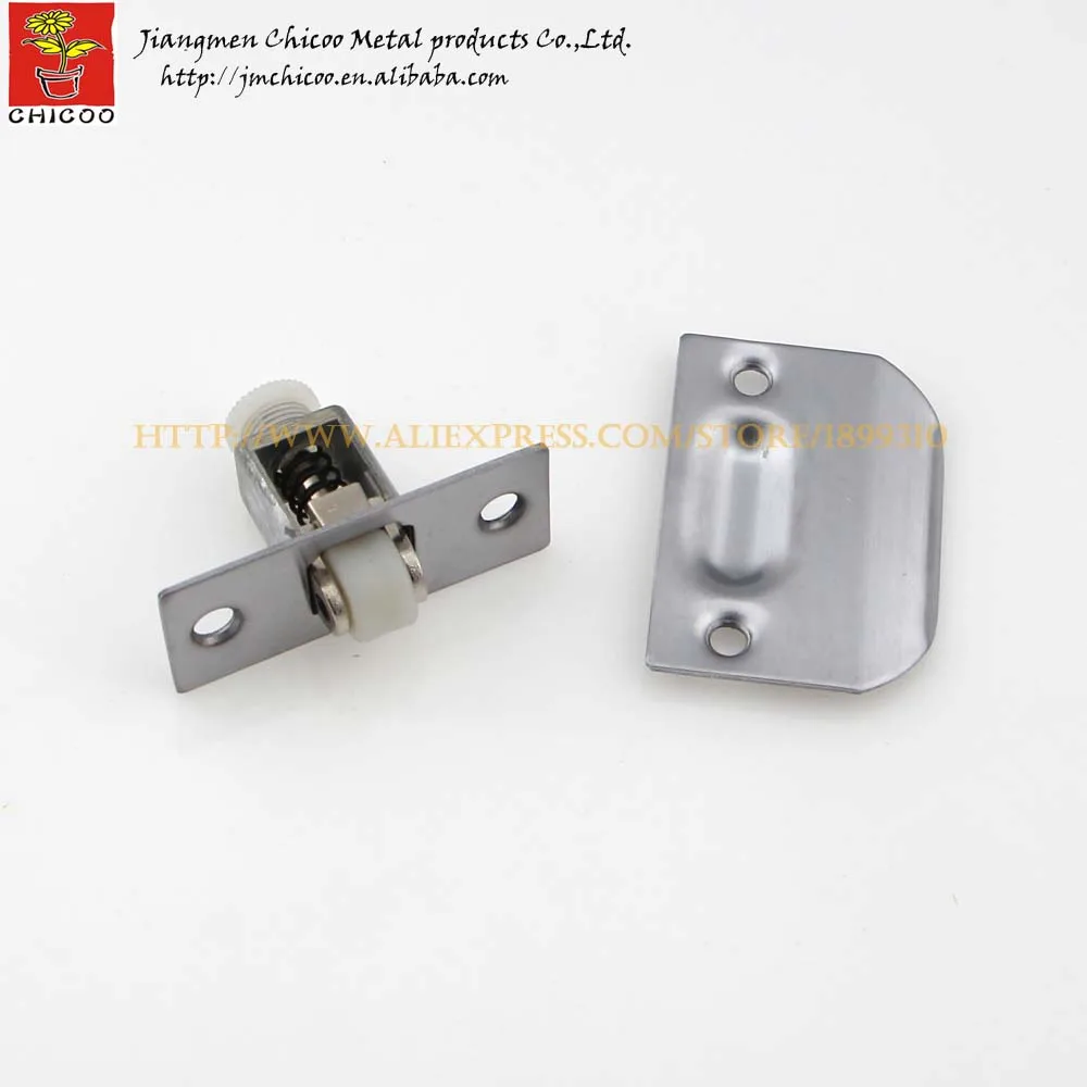 1Piece Stainless steel + zinc alloy +plastic door ball catch,closet door ball catch,catches cabinet