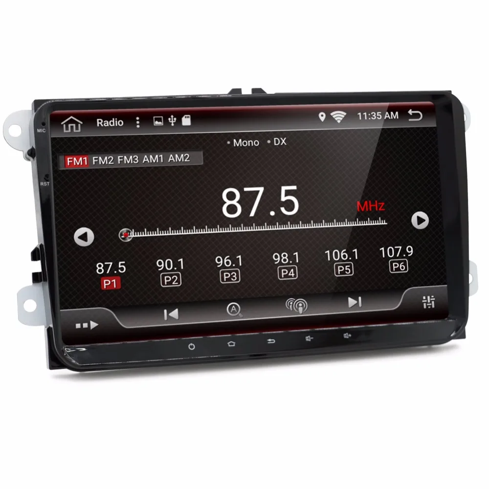 Clearance 2 DIN Android 7.1 9 inch Car GPS Navigation without DVD For Volkswagen Golf B6 B5 B7 Passat Polo Car Stereo Radio GPS multimedia 3