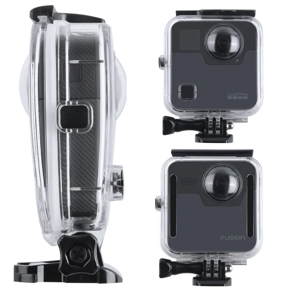 40M Waterproof Housing Case Back Door For Gopro Fusion 360 Camera Underwater Box For Go Pro Fusion