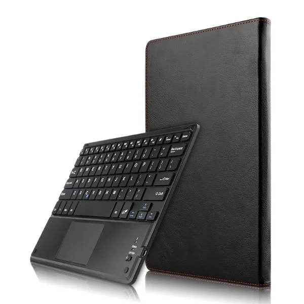 Съемный беспроводной чехол с клавиатурой Bluetooth для samsung Galaxy Note 10,1 Edition P600 P601, универсальный чехол 10,1'' - Цвет: Черный
