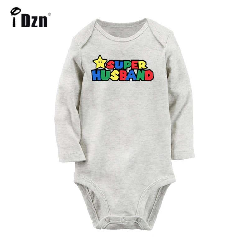 ieBaby2605GC Супер жена Супер Марио номер дизайн новорожденных мальчиков и девочек униформа-комбинезон принт младенческой Боди Одежда хлопок наборы - Цвет: ieBaby2605GC