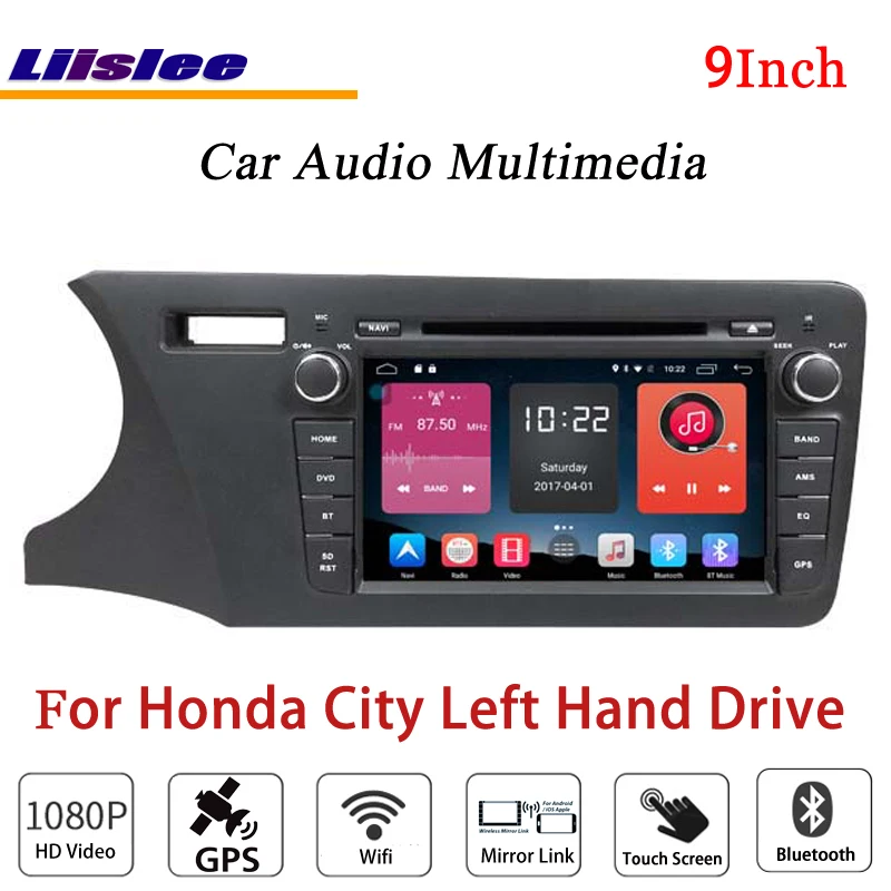 

Liislee For Honda City 2014 LHD Stereo Android Radio DVD Player BT Wifi GPS MAP NAV Navigation 1080P System Original NAVI Design