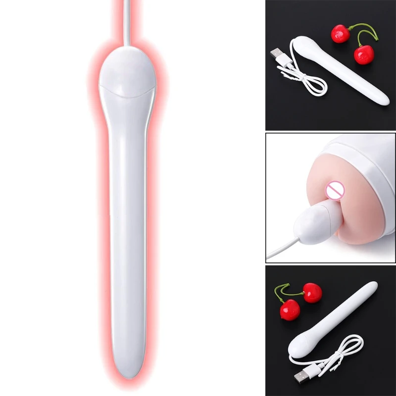Smart Thermostat USB Heating Rod Masturbators Sex Toys for Men Heated Bar Stick