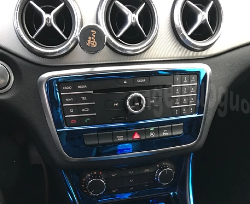 

For Mercedes Benz A/B/GLA/CLA Class Car Center console CD panel decoration sticker