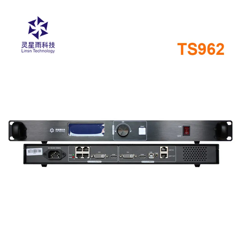 

Linsn TS962 sending box with linsn big sending card in rental led panel display indoor outdoor