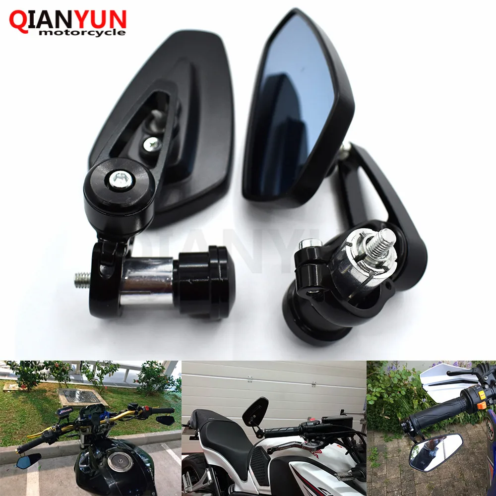 

Universal 7/8"" 22mm handle bar motorcycle bar end mirror Motorcycle Mirror for Suzuki Katana Gsx F 600 750 Sv 650 S Dl650 ZX799