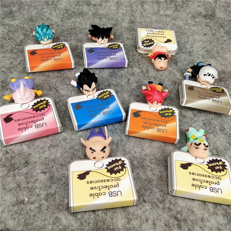 1 шт. Dragon Ball Goku Vegeta Crayon Shin chan Usb протектор 3 см Фигурки игрушки Коллекционная модель