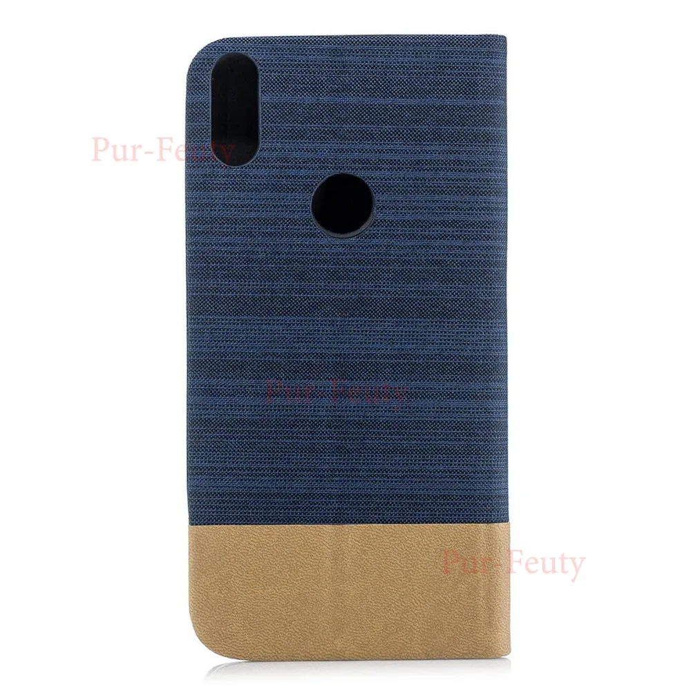 Чехол для ASUS Zenfone Max Pro(M1) ZB601KL ZB602KL смешанные цвета Холщовый кожаный флип-держатель для карт для ASUS_ZB601KL ASUS_ZB602KL
