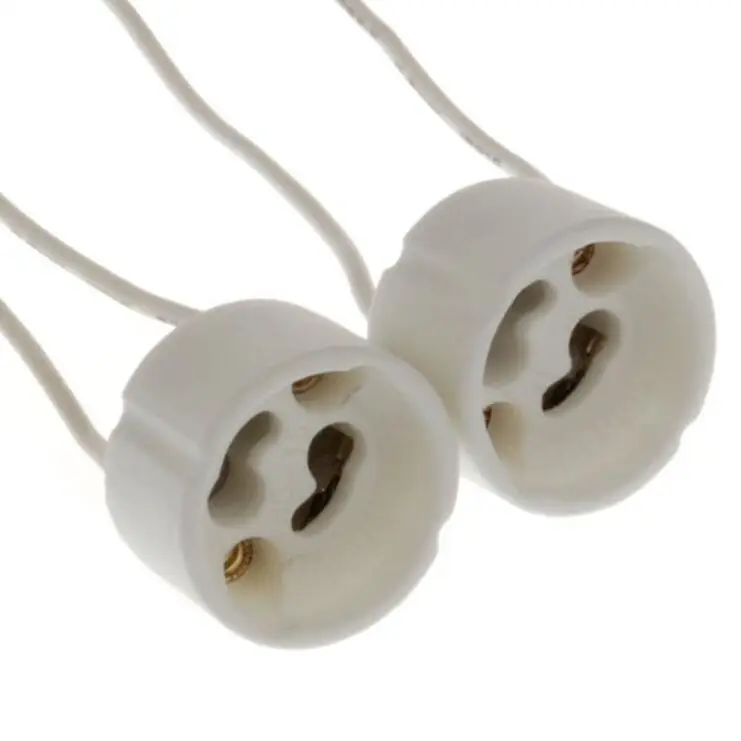 Ceramic Socket GU10 1PCS Wire Connector Ceramic Socket For Halogen