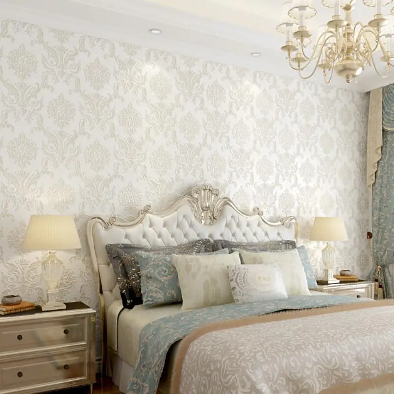 

Classic European Damascus Flower Wallpaper Roll Luxury Living Room Wall Paper 3d Bedroom Self Adhesive Wallpapers Murals ZQ014