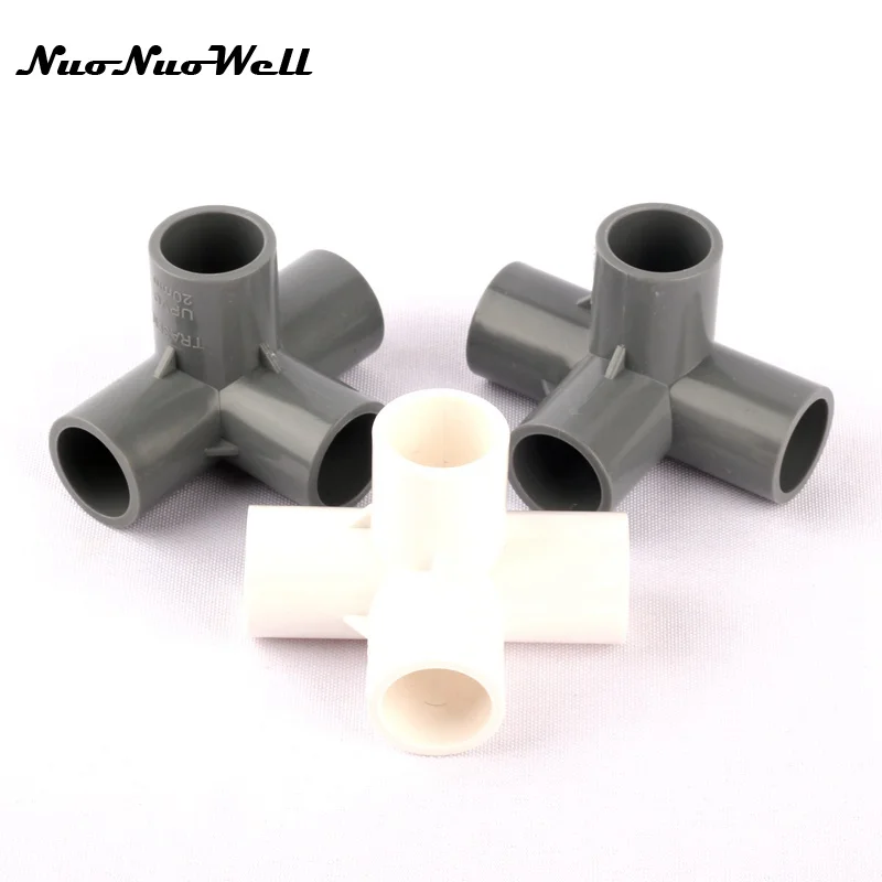 1 stücke NuoNuoWell Kunststoff PVC 20mm/25mm Kreuz Stecker 4 Weg Joint