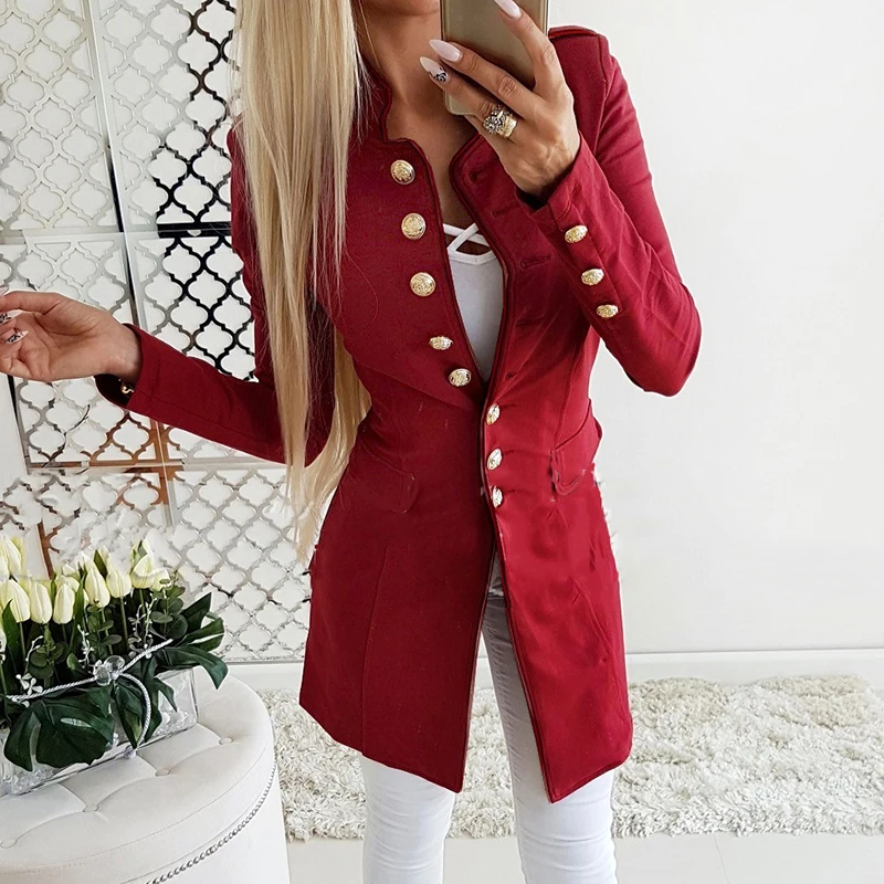 

2019 New Fashion Female Sweet Stand Collar Women's Down Jacket Women Clothing Winter Coat Women Solid Long Sleeve Coat
