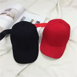 Высокое качество Harajuku Длинные ленты Бейсбол кепки Strapback регулируемая солнцезащитная Кепка Snapback Hat Регулируемая кепка-бейсболка для женщин