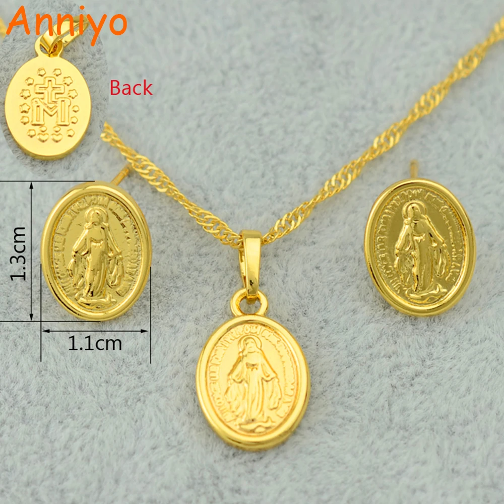 Женский набор из колье и серёг под православную/католическую тематику|earrings set|sets