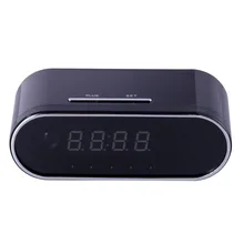 EDAL 1080P H.264 Table Clock Camera Alarm Setting Mini Camera IR Night Vision Wifi Cam IP Clock Camera Mini DV DVR Camcorder