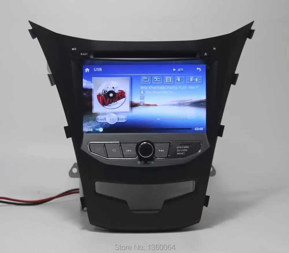 Clearance 2 din Car dvd player for SsangYong Actyon/ Korando 2014 2015 with GPS,Bluetooth,Radio,TV,3G Host, gift rear camera+navitel map 6