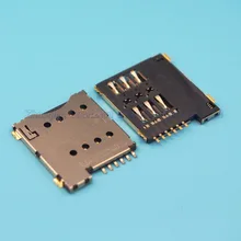 10 шт. Малый карты 6 P Micro Sim карт памяти мобильного телефона держатель sim-карты Self-push 8 отверстий