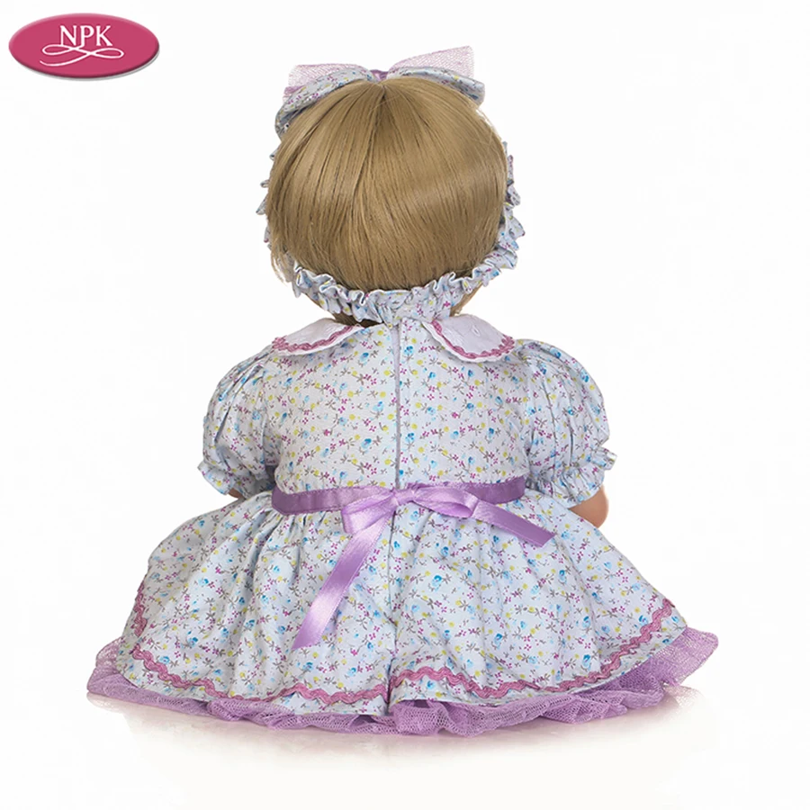NPK 40CM Silicone Reborn Baby Doll Toys Lifelike Newborn Girl Baby Doll Soft Cloth Body Christmas Gift Bebe Reborn Brinquedos (5)