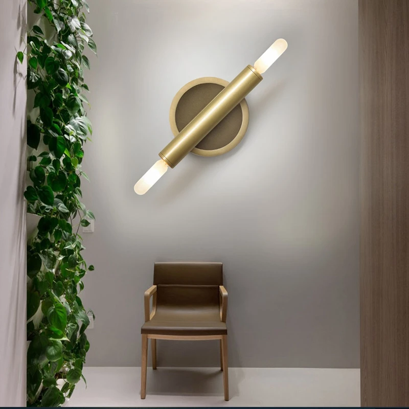 Pure Copper Modern Novelty Mirror Headlights Led Wall Lamp Living Room Bathroom Bedroom Wall Light Home Lighting Fixture (15)