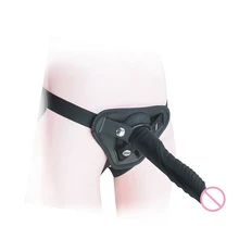 37mm 7 Speed Vibrate Leather Wear Vibrating Dildo Adult Sex Toys for Lesbian Homosexual Strap Harness Hollow Penis