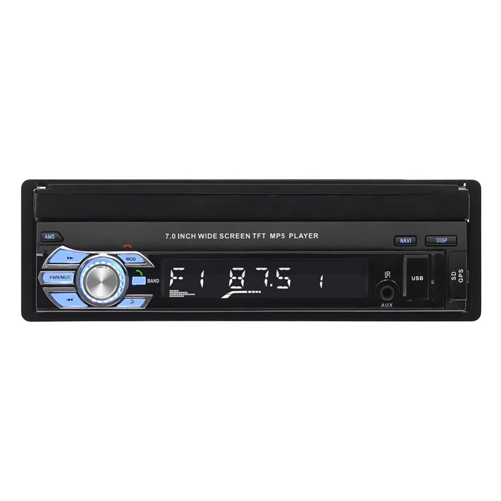 Автомагнитола с GPS навигацией MP5 плеер автоаудио MP3 1din FM USB телескопическая