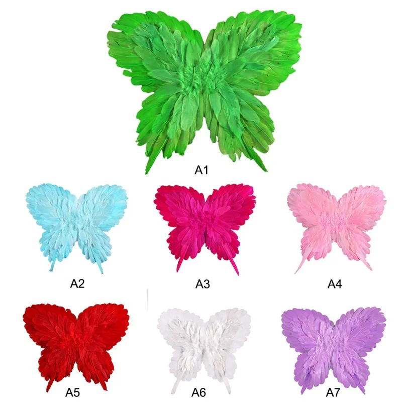 

Kids Fairy Feather Angel Wings Princess Colorful Costume Sets Fairy Stick Props Butterfly Wings Kids Costume Accessory