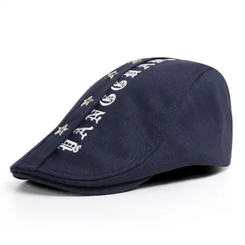 

XEONGKVI Korean Pentagram Letter Adult Visors Caps Spring Summer Brand Snapback Cotton Hats For Women Men Embroidery Peaked Cap