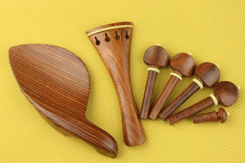 

1 set new rosewood Violin parts 4/4, tailpiece, chinrest, pegs, endpin