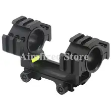 Тактический Двойной 25,4/30 мм направляющая для прицела крепление кольцо 3 бокового рельса с пузырьковый уровень 20 мм планка Вивера