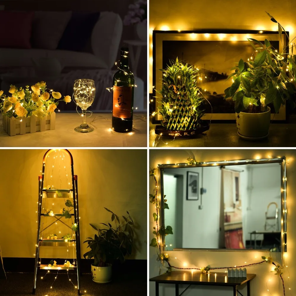 10M LED Fairy Lights Battery Operated with Timer Remote Dimmable,Waterproof Starry String wedding decoration christmas Garland 10M LED Fairy Lights Battery Operated with Timer Remote Dimmable,Waterproof Starry String wedding decoration christmas Garland