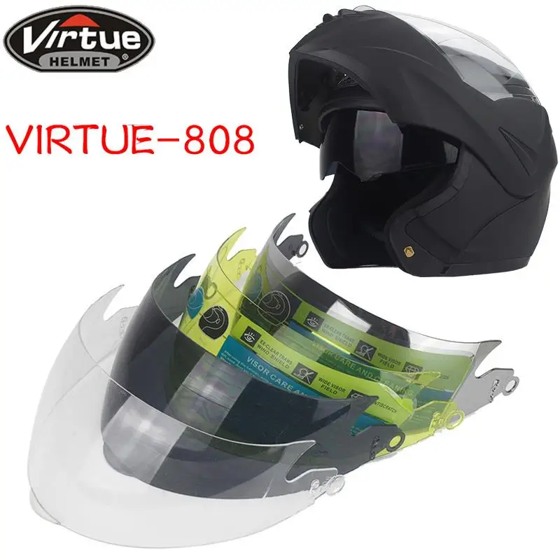 VIRTUE 808 model full face motorcycle helmet sun visor flip motorcycle