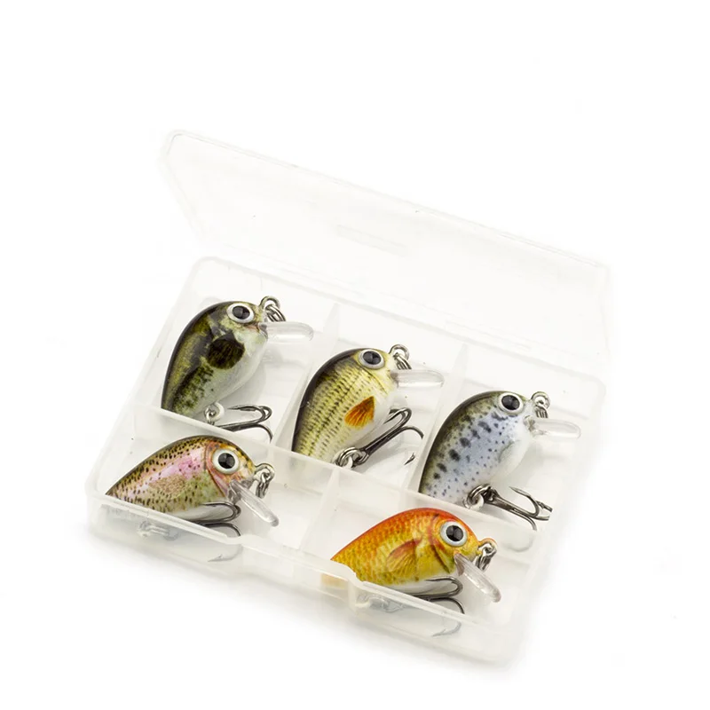 WALK FISH 5 шт./лот 1 8 г 3 см Воблер Topwater 0 м японский мини кренкбейт приманок с