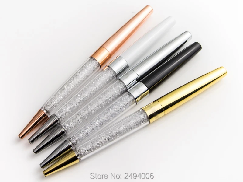 Роскошная Новая кристальная шариковая ручка кристаллическая Дамская Студенческая прекрасная подарочная ручка с кристаллами