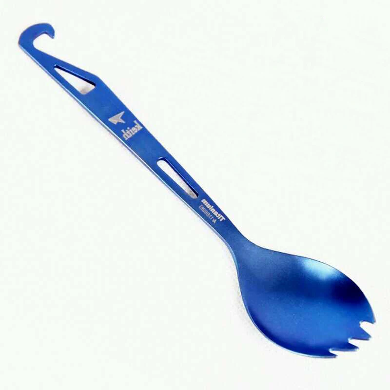 Keith Ti5711 Portable Titanium Camping Spoon /w Bottle Opener Outdoor