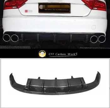 

Carbon Fiber CAR REAR BUMPER LIP SPOILER DIFFUSER COVER FIT FOR Audi A7 S7 2011 2012 2013 2014 2015 2016 2017