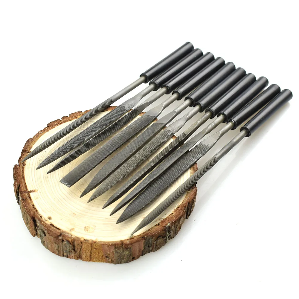 

10pcs Diamond Needle File Jewelry Filling Tools Mini Rasp Wood Carving Metal Hand File Set Microtech Hobby Hand Needle