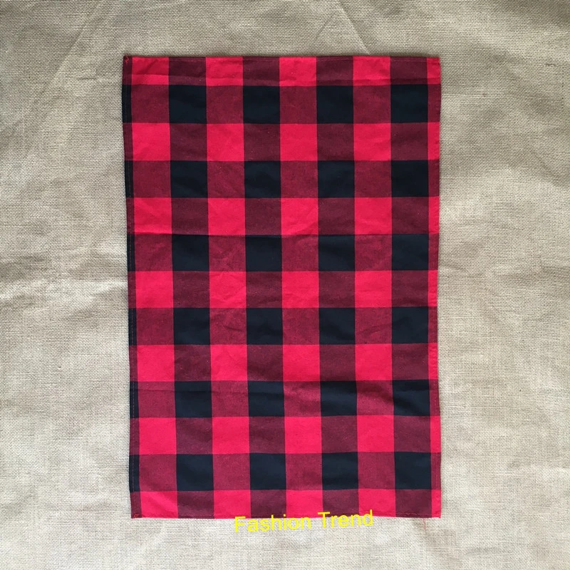 200pcs/lot hot selling monogram heat press vinyl Christmas buffalo plaid kitchen towel personalize tea towel home decoration