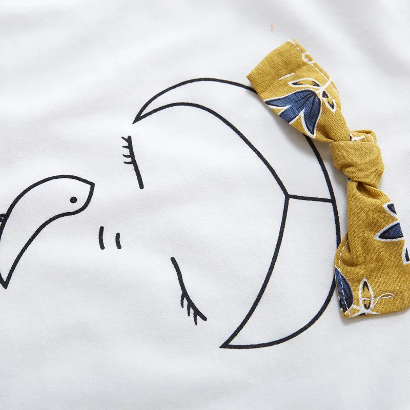 BibiCola 2019 new little girls fashion sleeveless T-shirt+cartoon pants 2pcs children girls casual clothes for 2-7