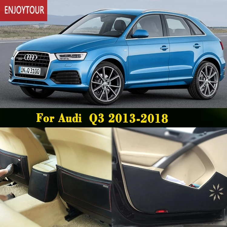 Car Pads Front Rear Door Seat Anti kick Mat Car styling Accessories For