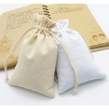 Хлопковая Сумка для упаковка ювелирных изделий/макияж/подарок/Свадебные/вечерние/коробка для хранения/мешки для обуви Drawstring Пылезащитная Чехлы печать логотипа на заказ 50 p