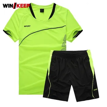 

Plus Size 5XL Summer Mens Short Sleeve T-shirt Shorts Two Piece Running Set Male Jogging Breathable Tracksuit Sport Fitness Suit