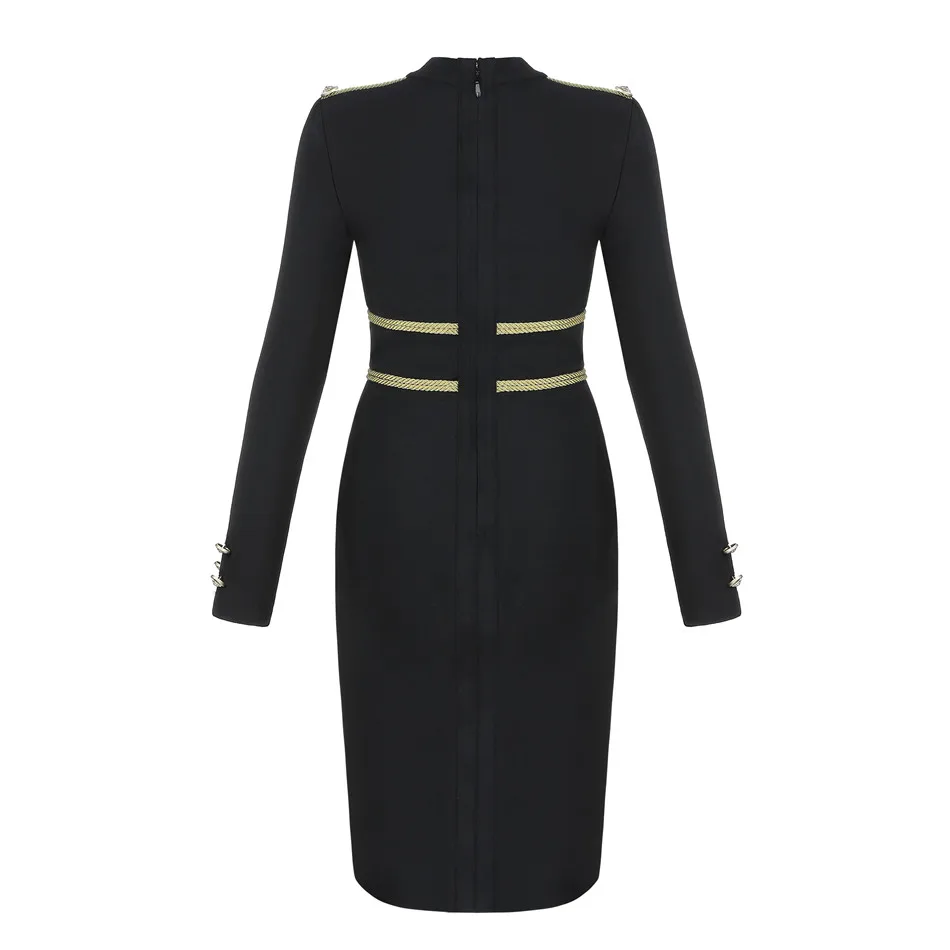 Fashion-Epaulette-Womens-Solid-Button-Decorate-Bodycon-Dress-Casual-Streetwear-Knee-Length-Women-Front-Split-Dresses (2)