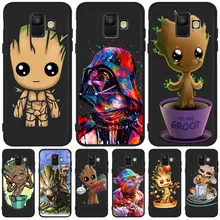 С принтом «Звездные войны» с изображением грута Мстители Marvel для samsung Galaxy A9 A8 A7 A6 A5 A3 J3 J4 J5 J6 J8 плюс чехол для телефона чехол Coque Etui